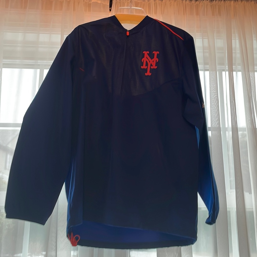 MLB Mets Quarter zip Windbreaker